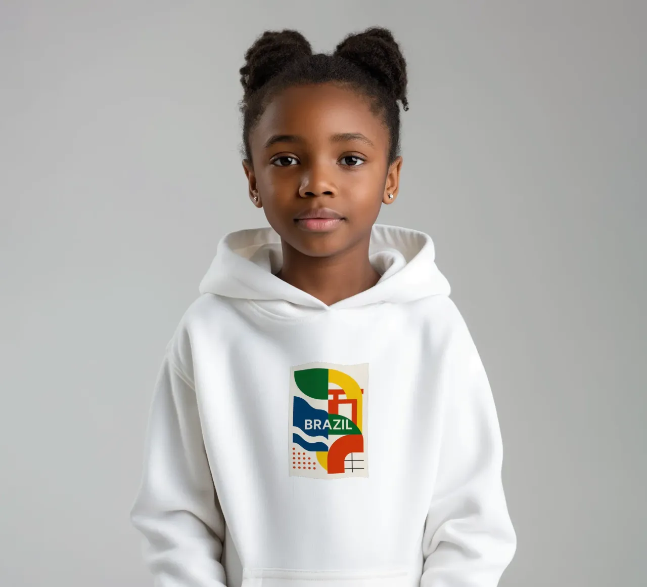 Brasile - Un turbine di colori ed energia felpa bambino con cappuccio da JETLAG | affiches voyage