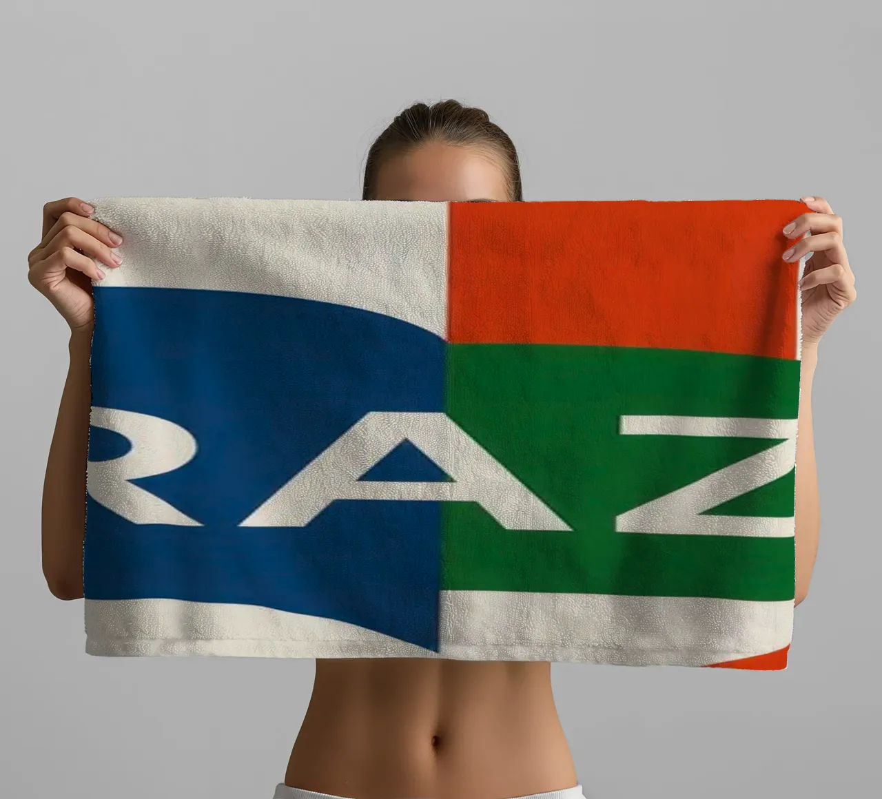 Brasile - Un turbine di colori ed energia asciugamano da bagno da JETLAG | affiches voyage