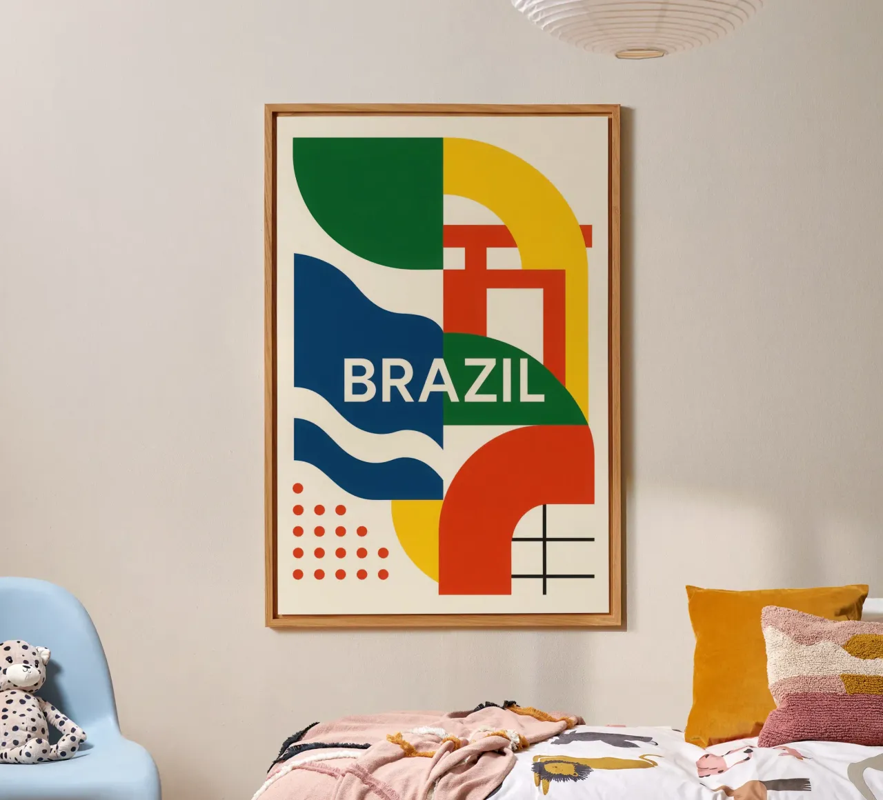 Brasile - Un turbine di colori ed energia alluminio dibond da JETLAG | affiches voyage