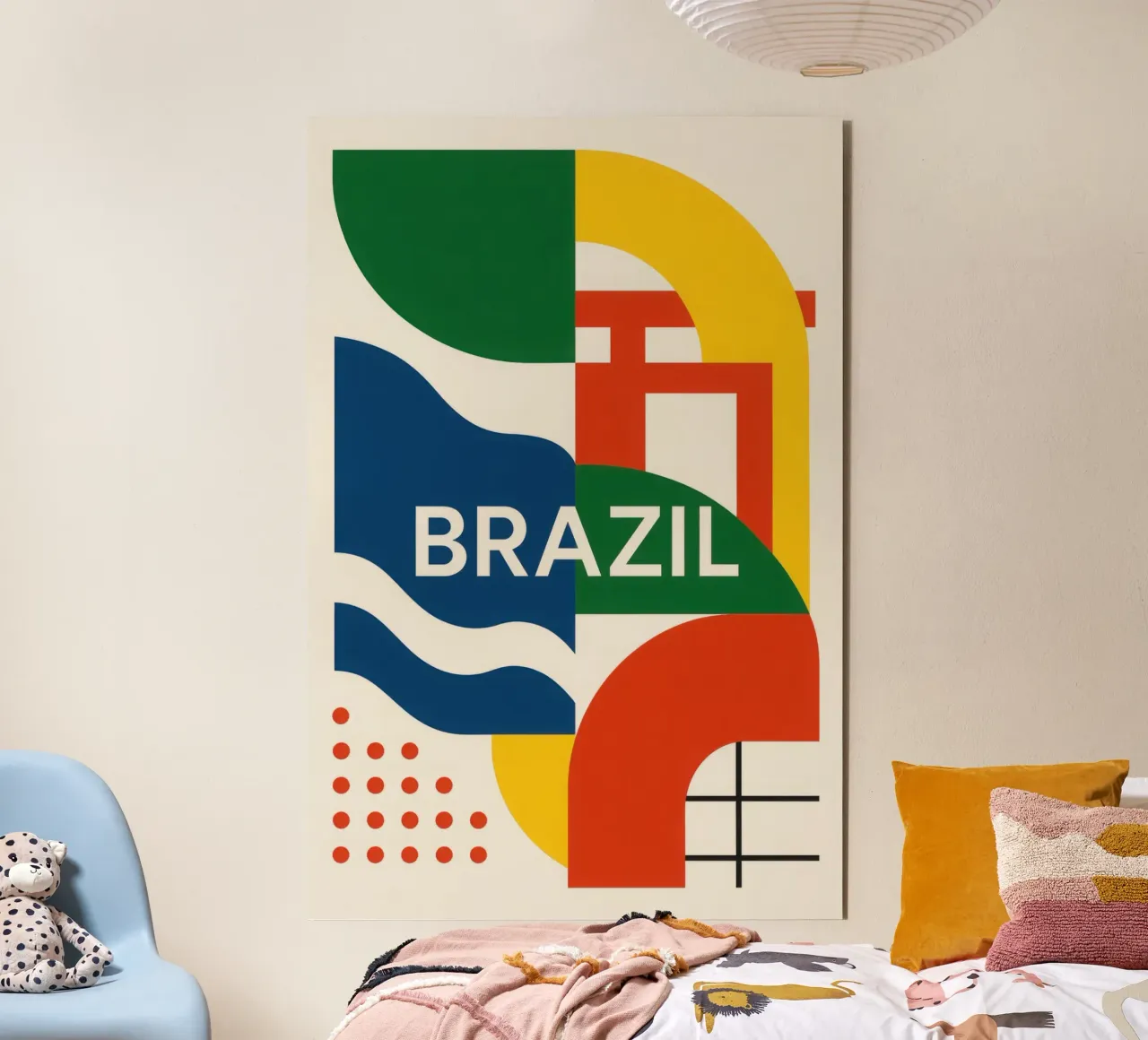 Brasile - Un turbine di colori ed energia alluminio dibond da JETLAG | affiches voyage