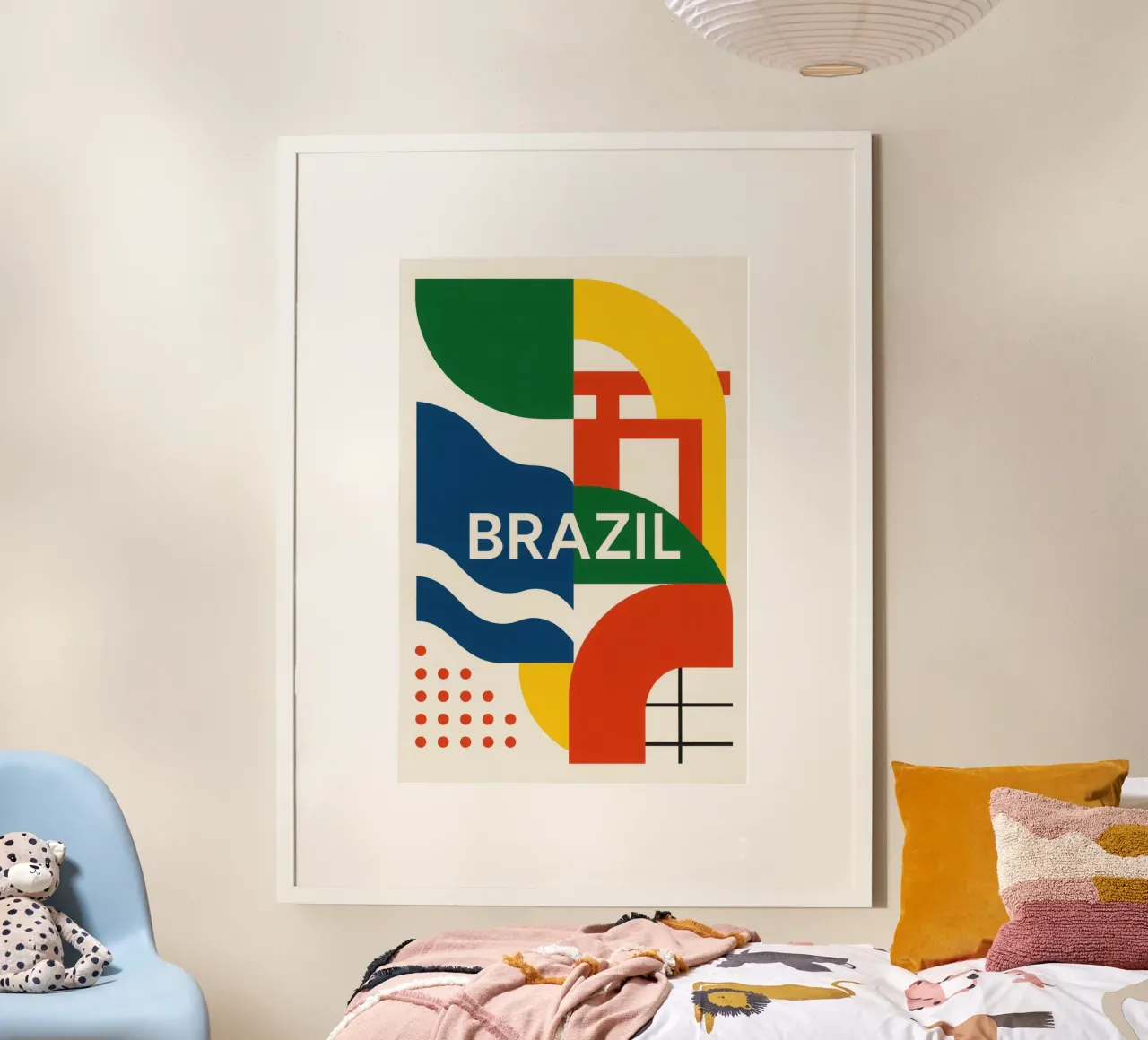 Brasile - Un turbine di colori ed energia carta hahnemühle da JETLAG | affiches voyage