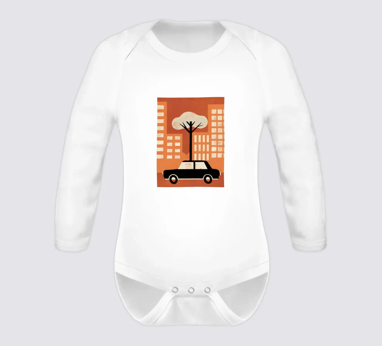 Auto in Urban Retro Pop body neonato maniche lunghe da THE LATEST SHOP