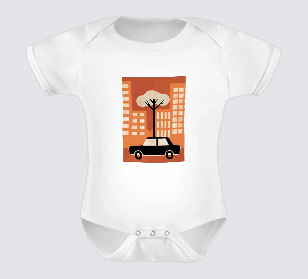 Auto in Urban Retro Pop body neonato maniche corte da THE LATEST SHOP