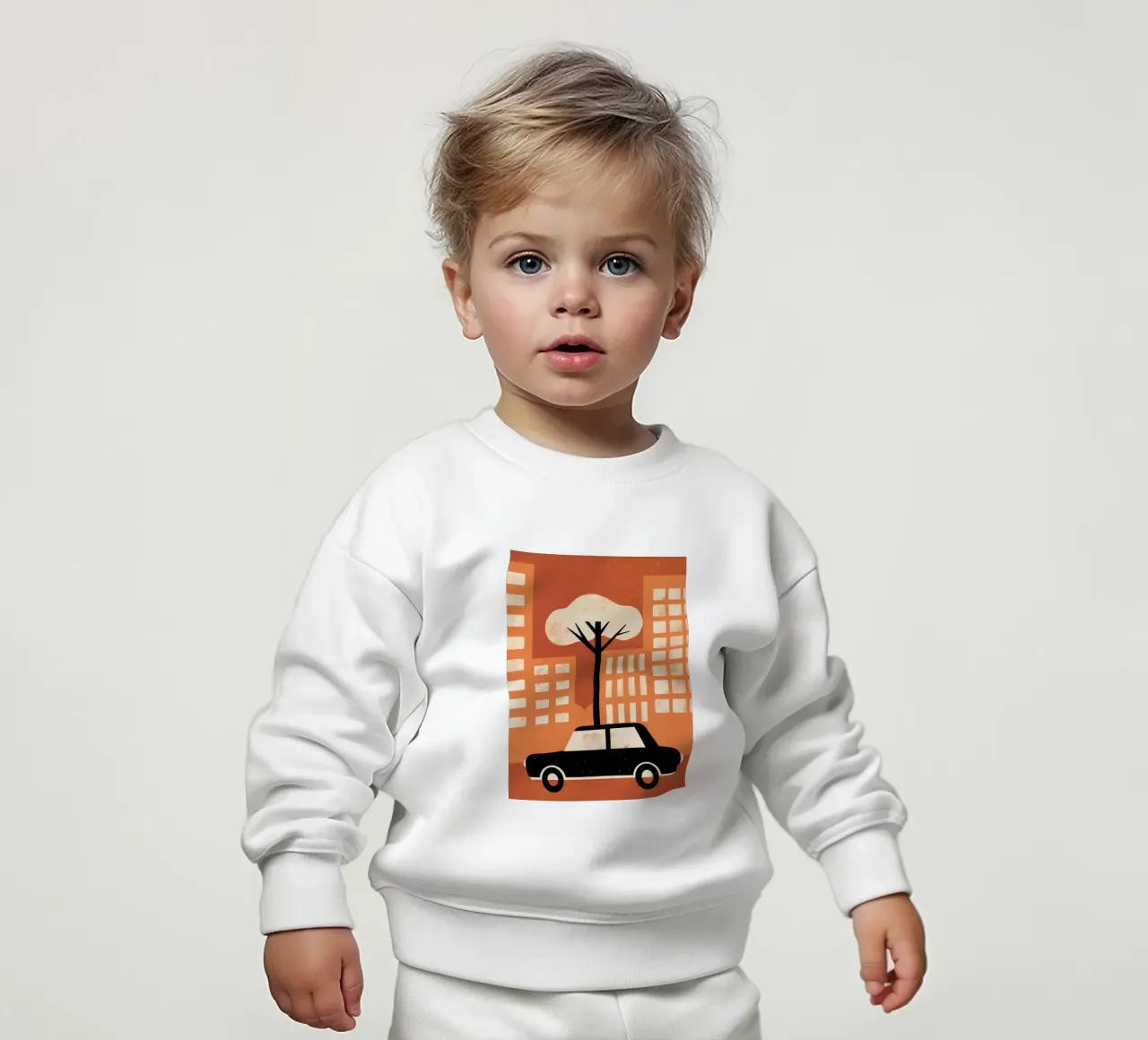 Auto in Urban Retro Pop felpa neonato da THE LATEST SHOP