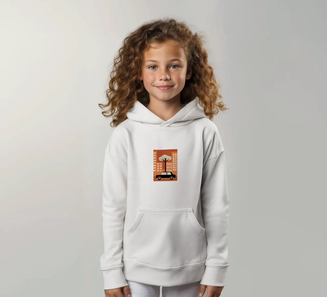 Auto in Urban Retro Pop felpa bambino con cappuccio da THE LATEST SHOP