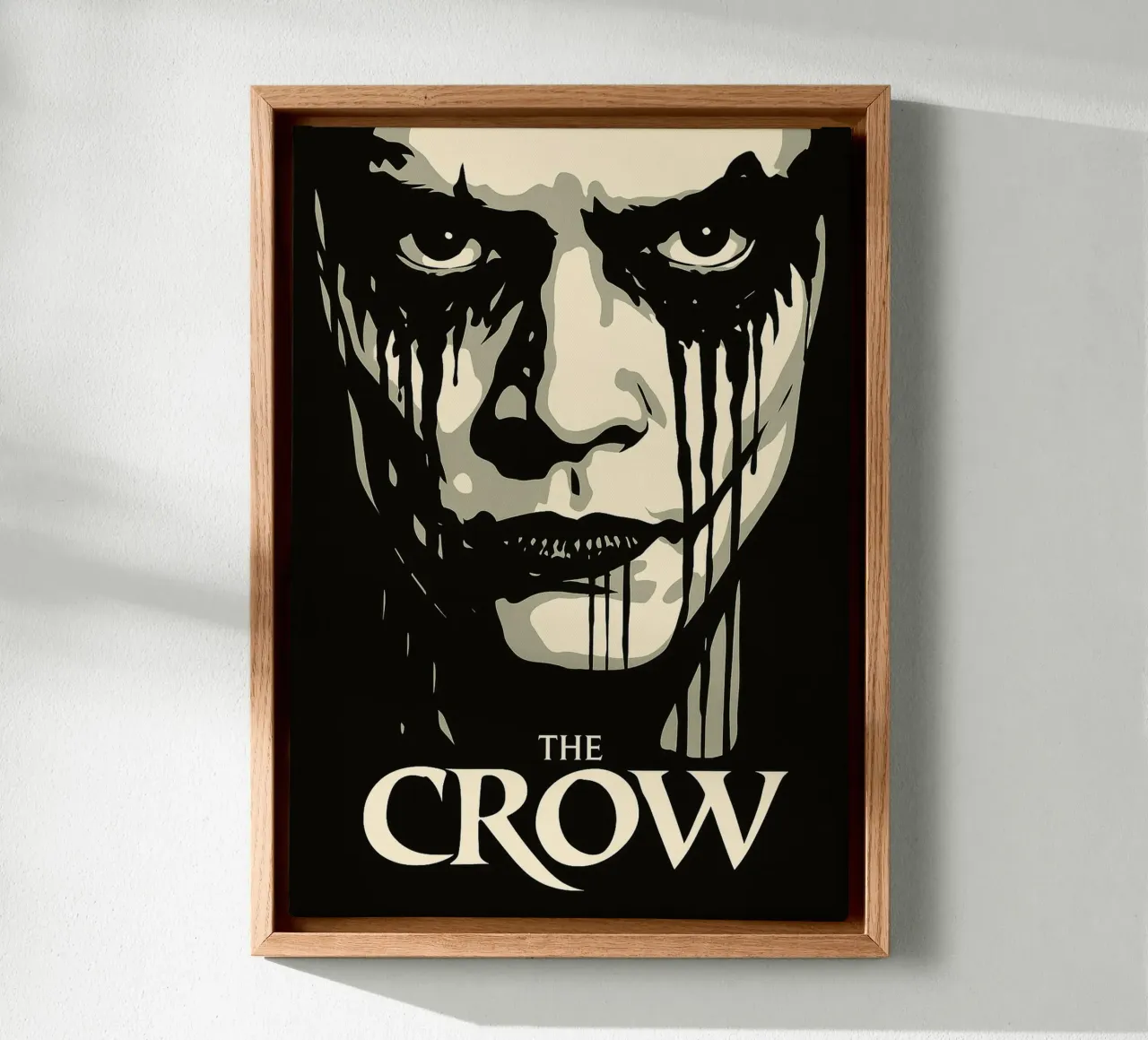 the crow repainting imagination canvas with Floater frame by SIQAYA