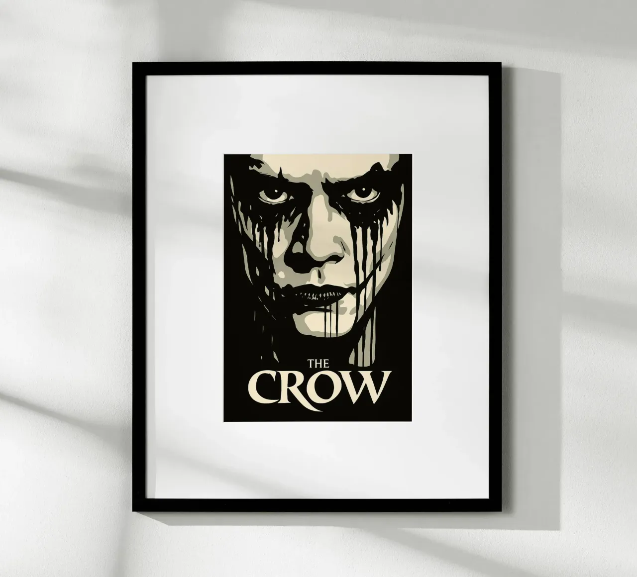 le corbeau repeint l'imagination poster avec cadre en aluminium de SIQAYA