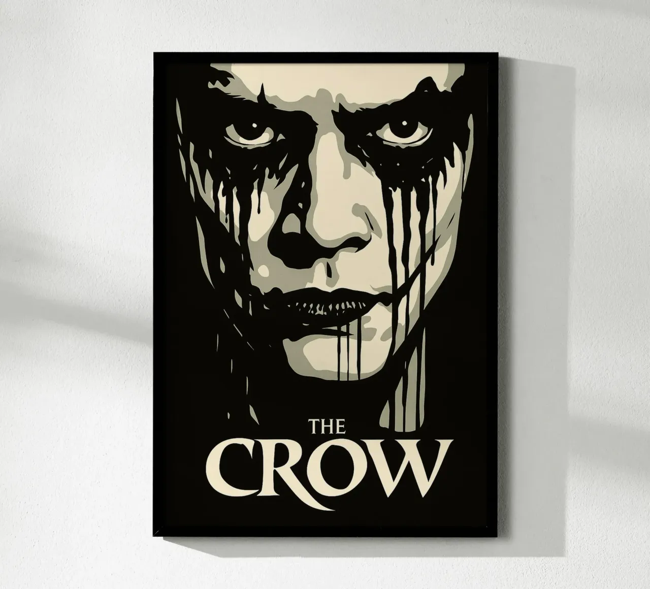 le corbeau repeint l'imagination poster avec cadre en aluminium de SIQAYA