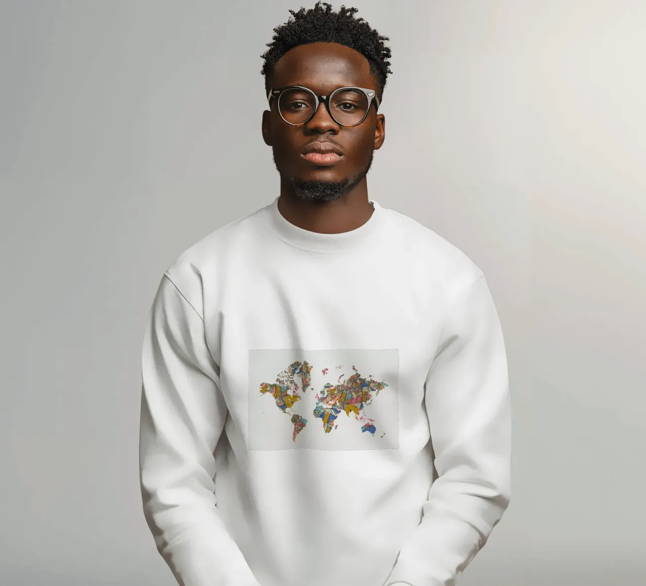 World Map Sweatshirt von The Cartography Collection