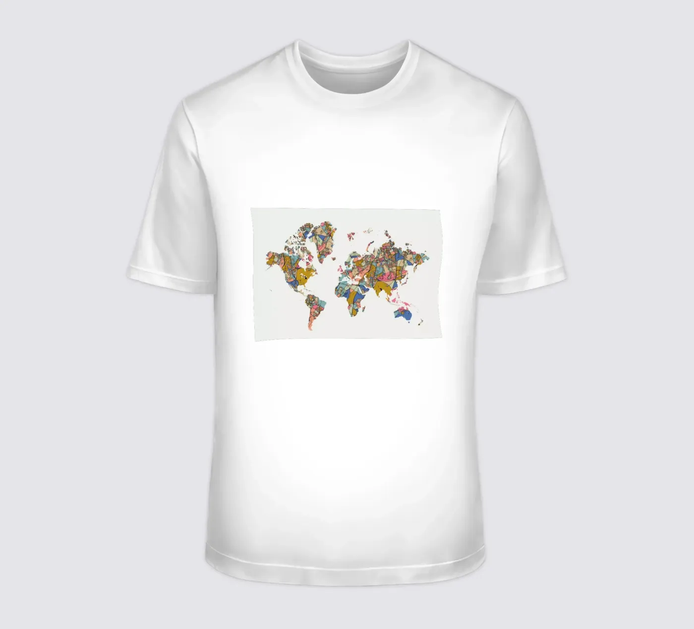 World Map t-shirt da The Cartography Collection