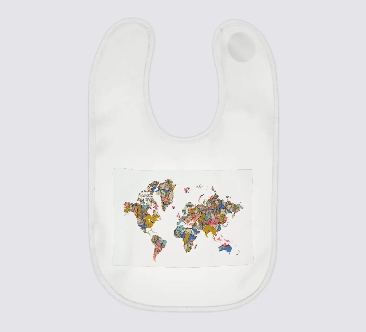 World Map Babylätzchen von The Cartography Collection