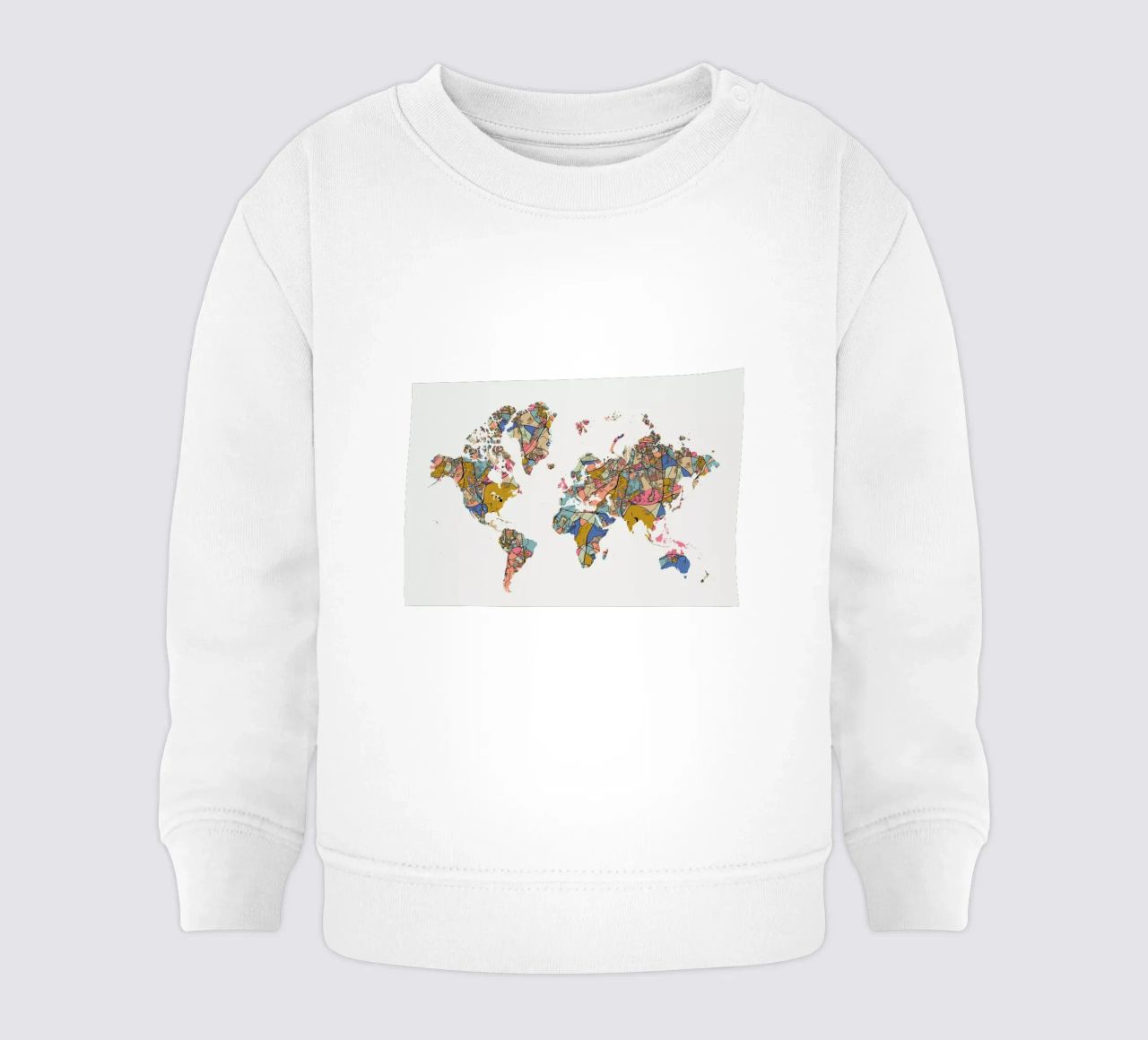 World Map felpa neonato da The Cartography Collection