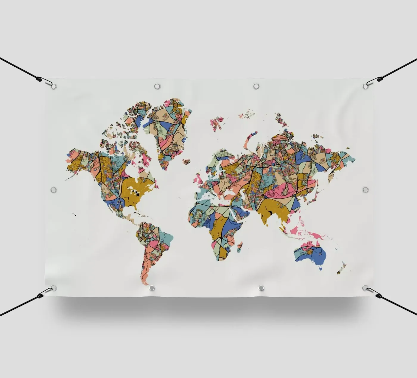 World Map telo in pvc da The Cartography Collection