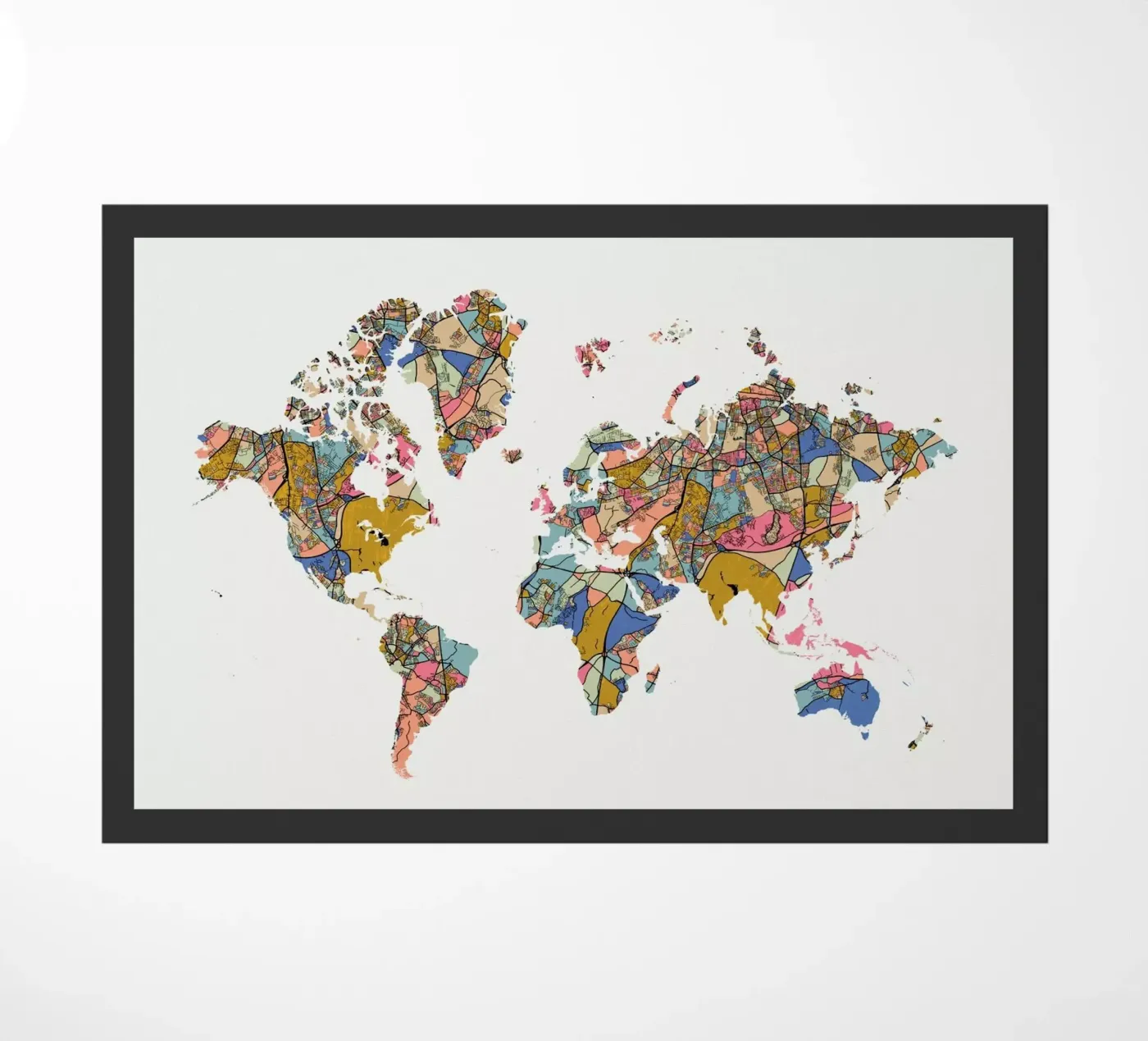 World Map deurmat van The Cartography Collection