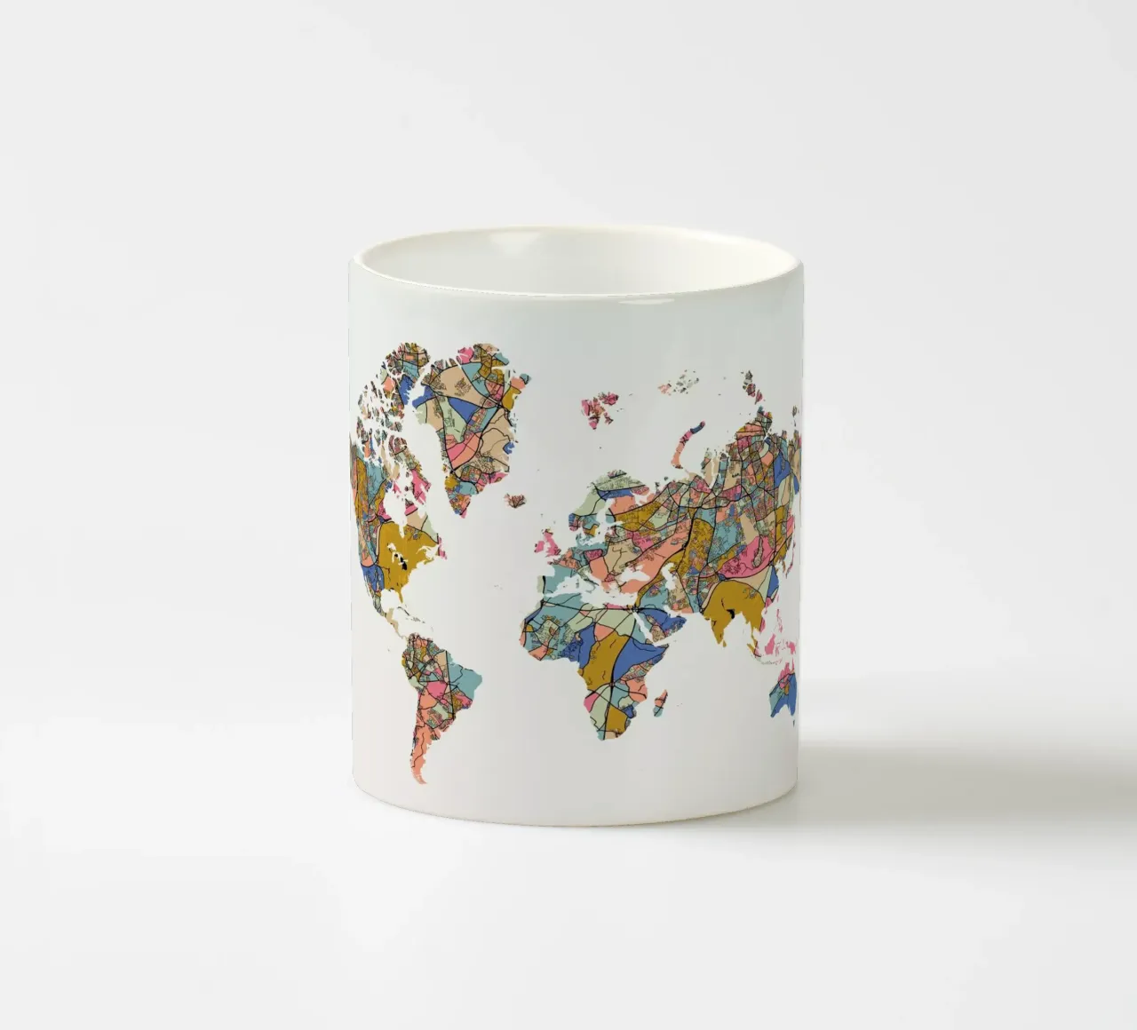World Map tazza in ceramica da The Cartography Collection