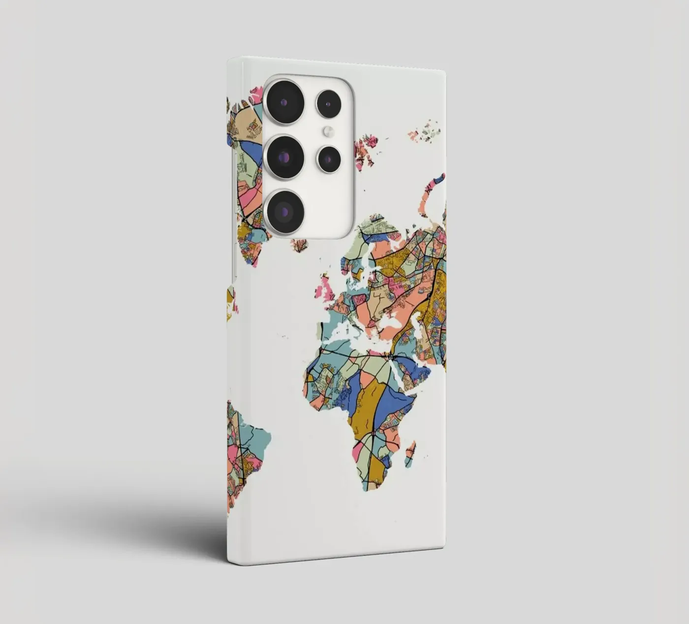 World Map cover samsung da The Cartography Collection