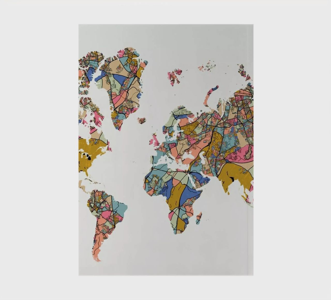 World Map notebook by The Cartography Collection