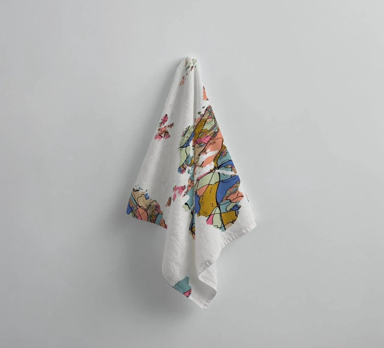 World Map towel by The Cartography Collection