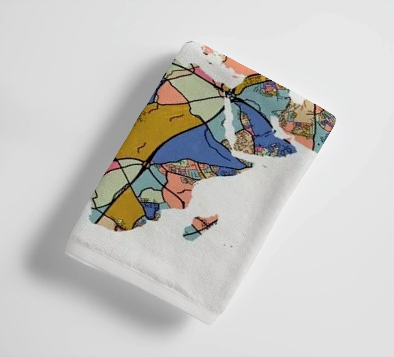 World Map towel by The Cartography Collection