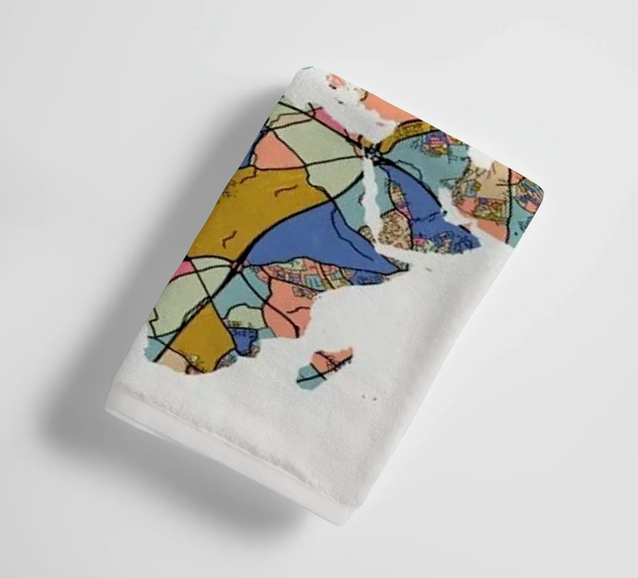 World Map Handtuch von The Cartography Collection