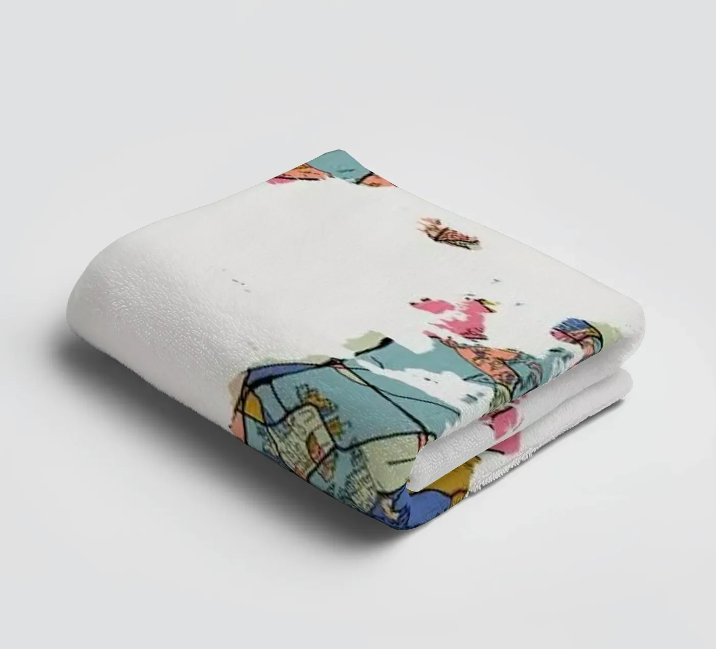 World Map badhanddoek van The Cartography Collection