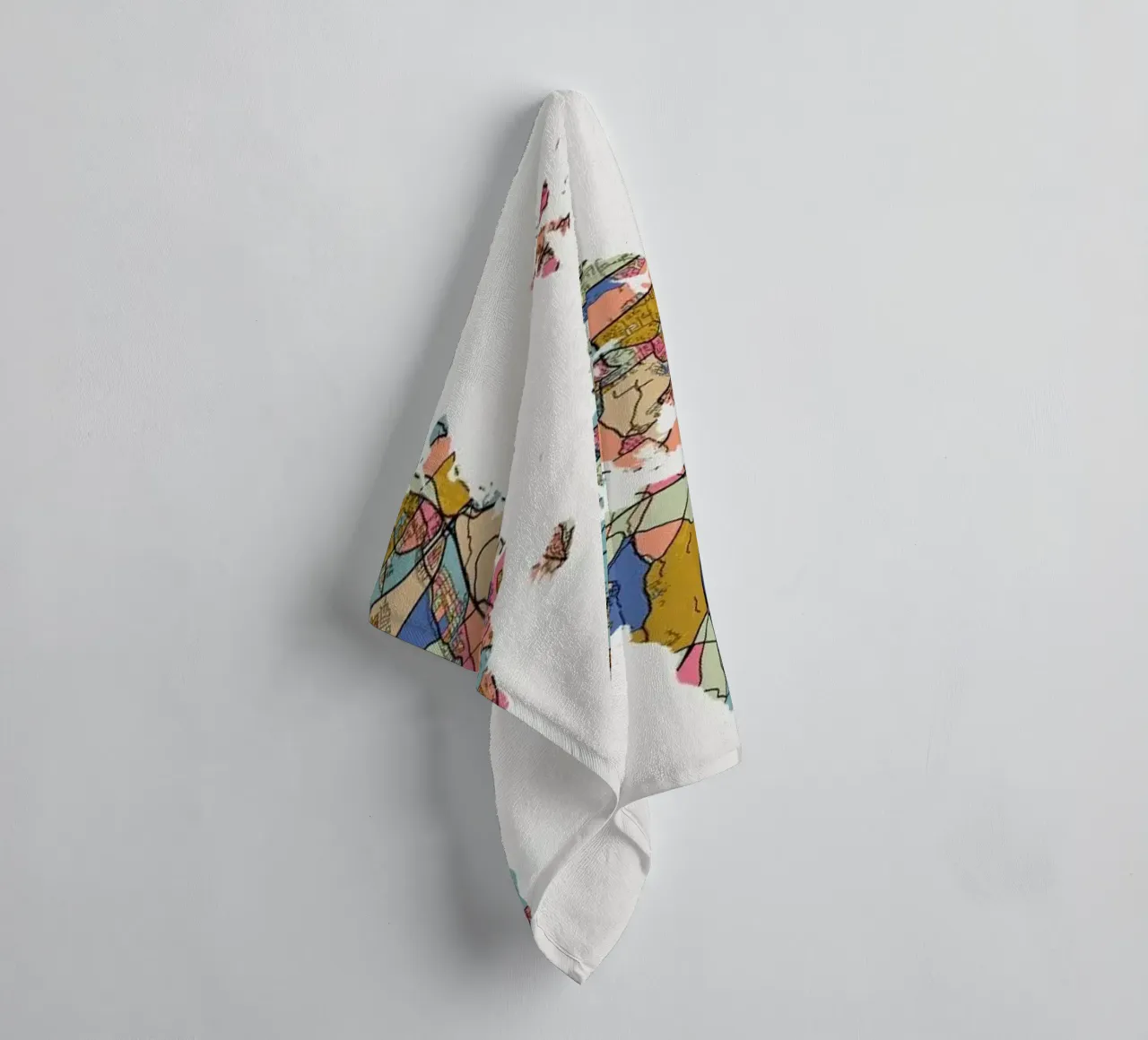 World Map badhanddoek van The Cartography Collection