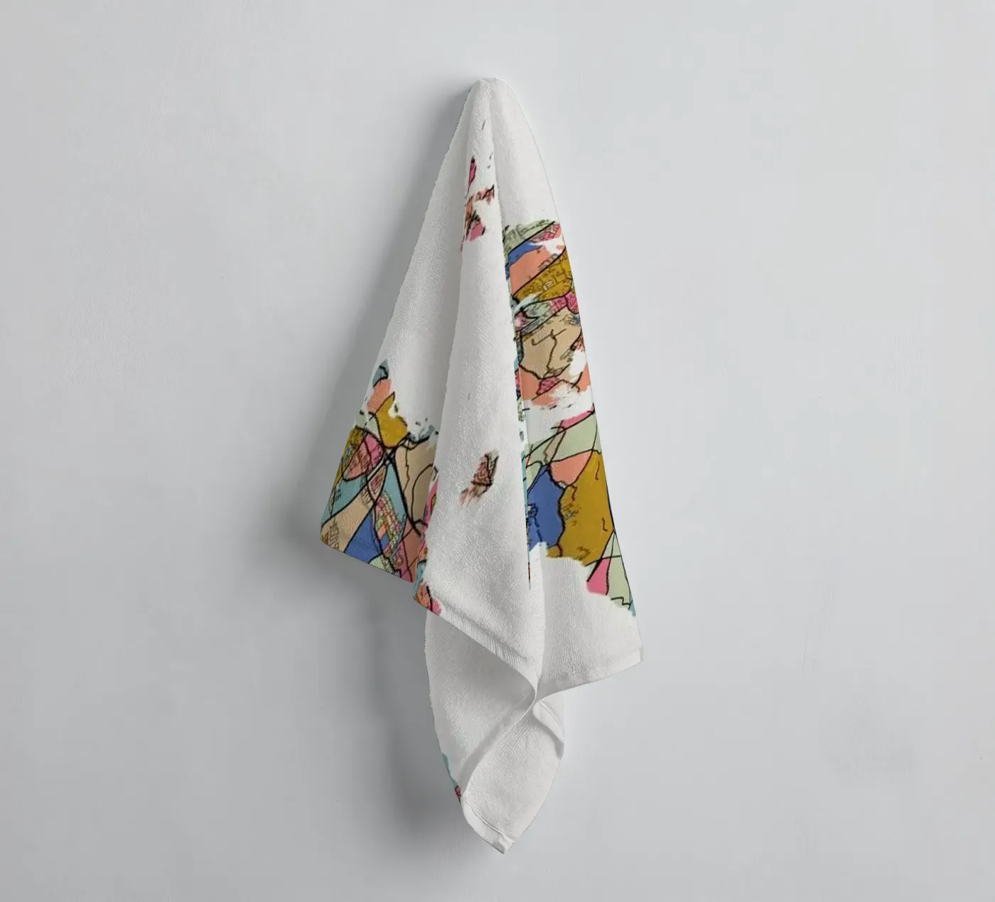 World Map badhanddoek van The Cartography Collection