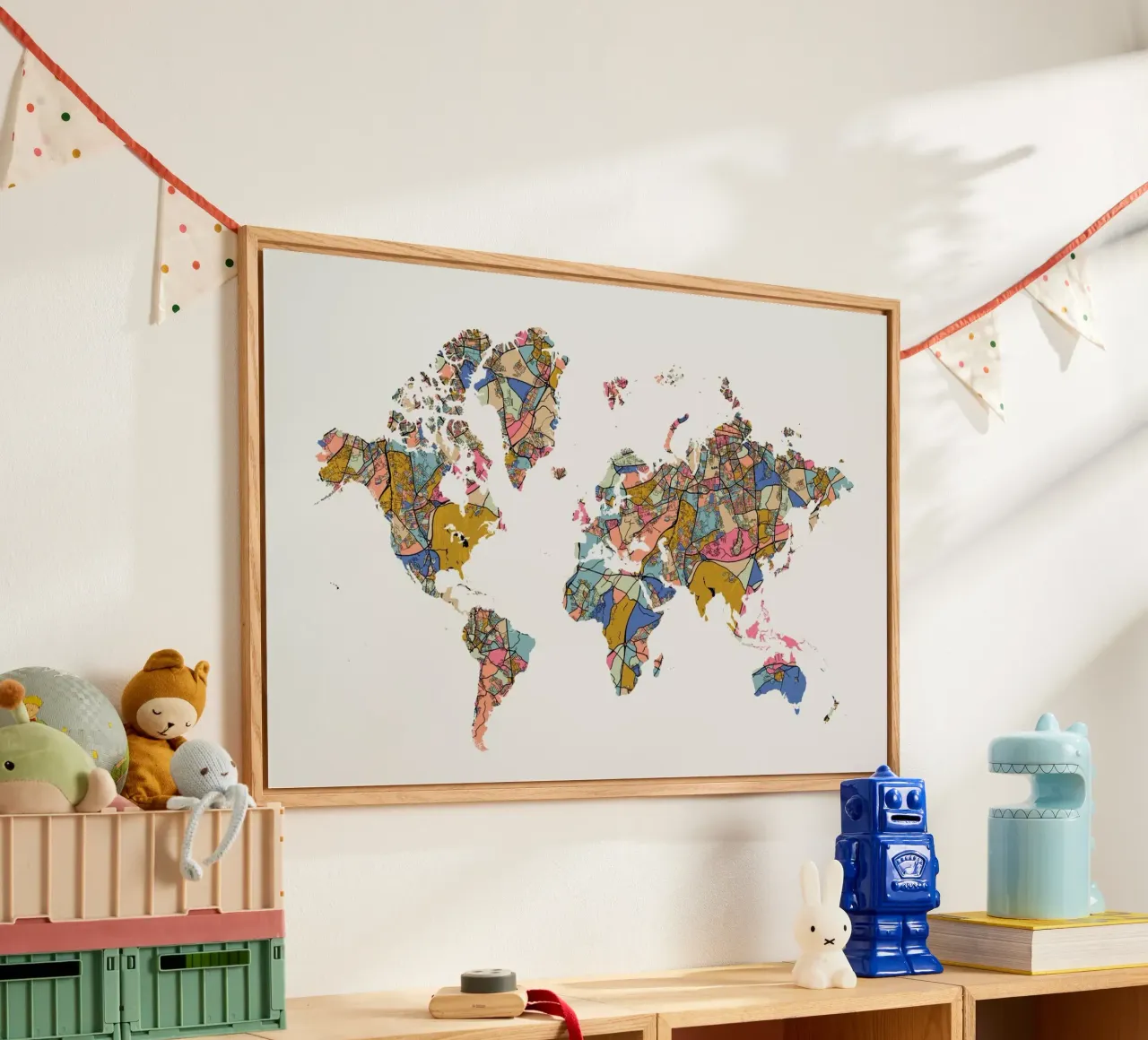 World Map plexiglass da The Cartography Collection