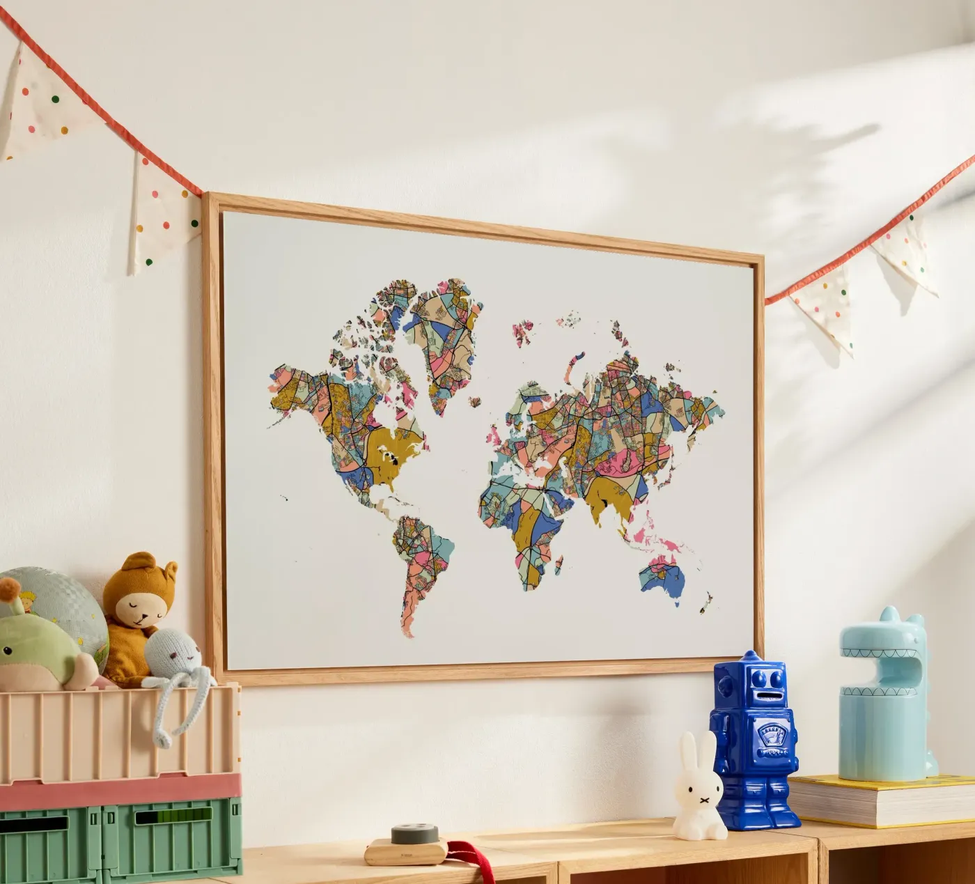 World Map plexiglas de The Cartography Collection