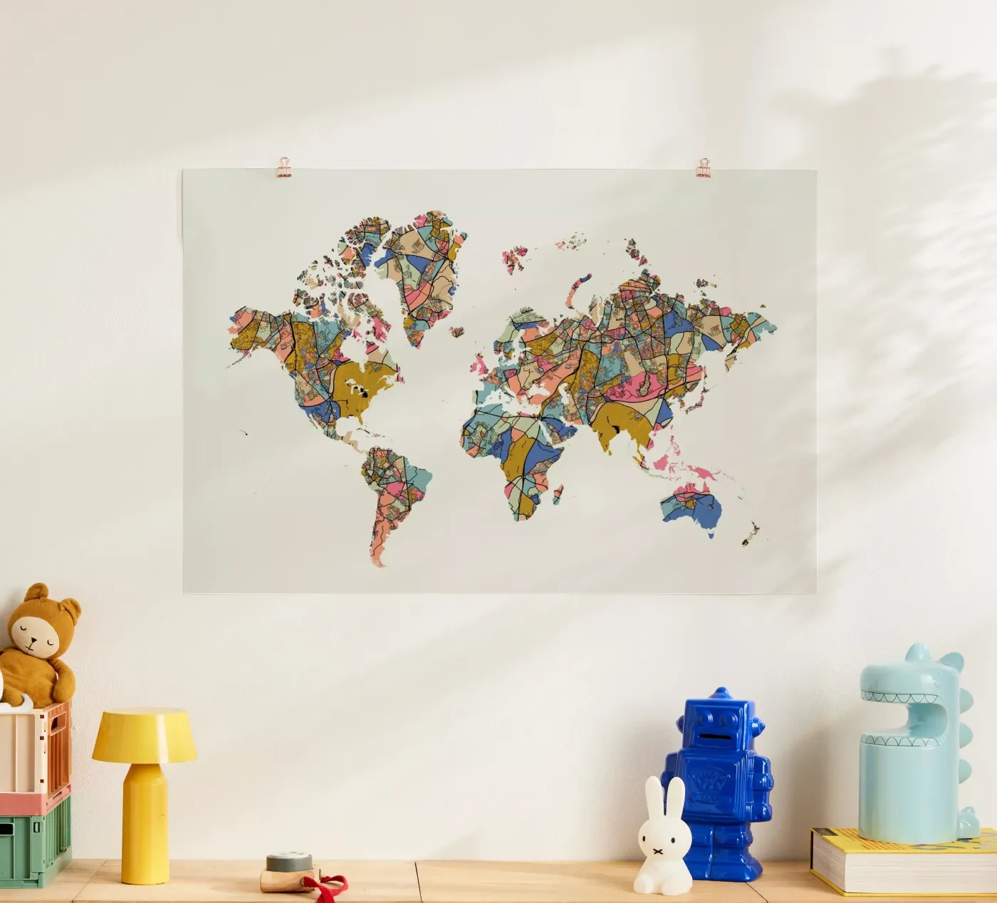 World Map poster de The Cartography Collection