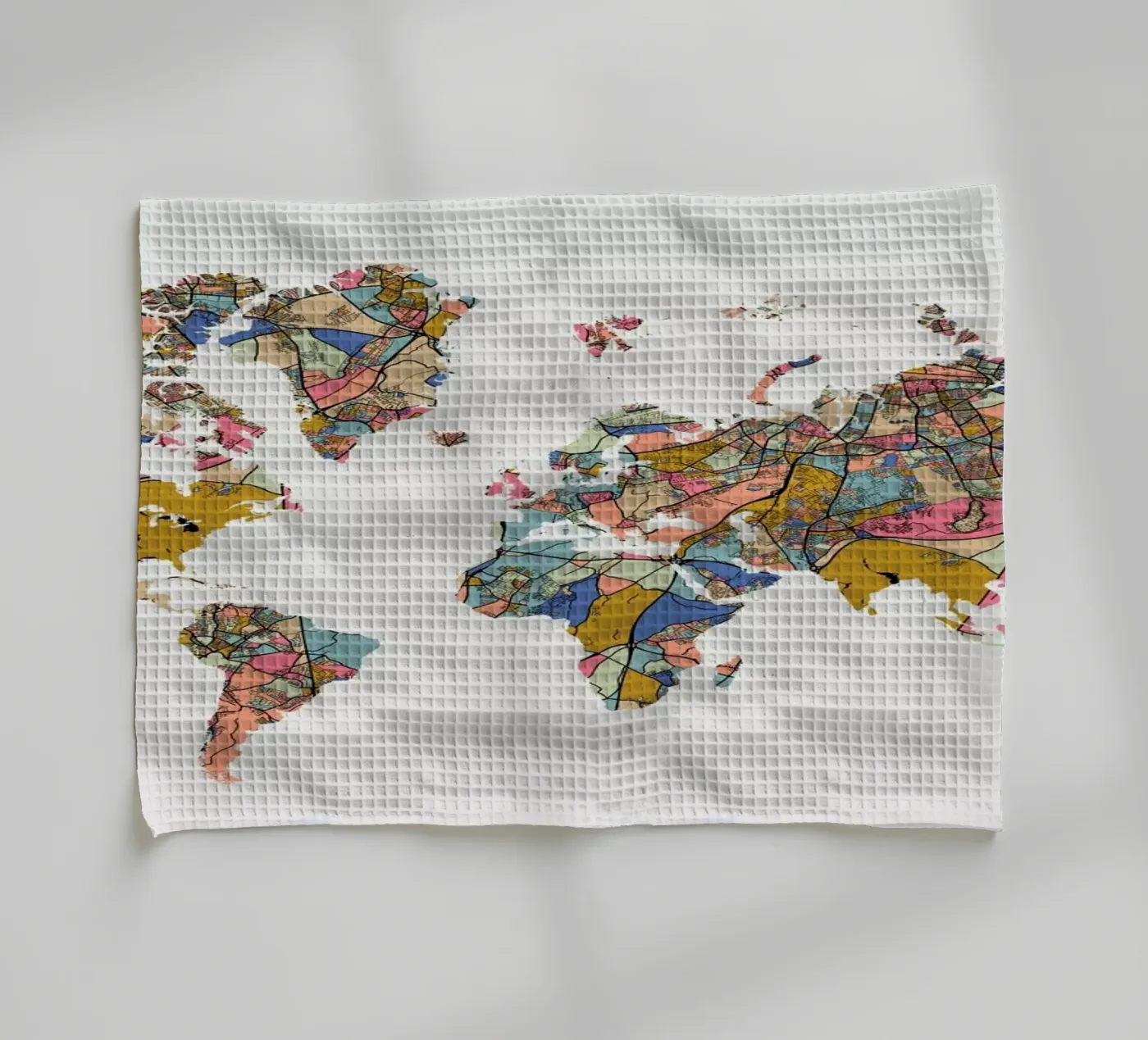 World Map Geschirrtuch von The Cartography Collection