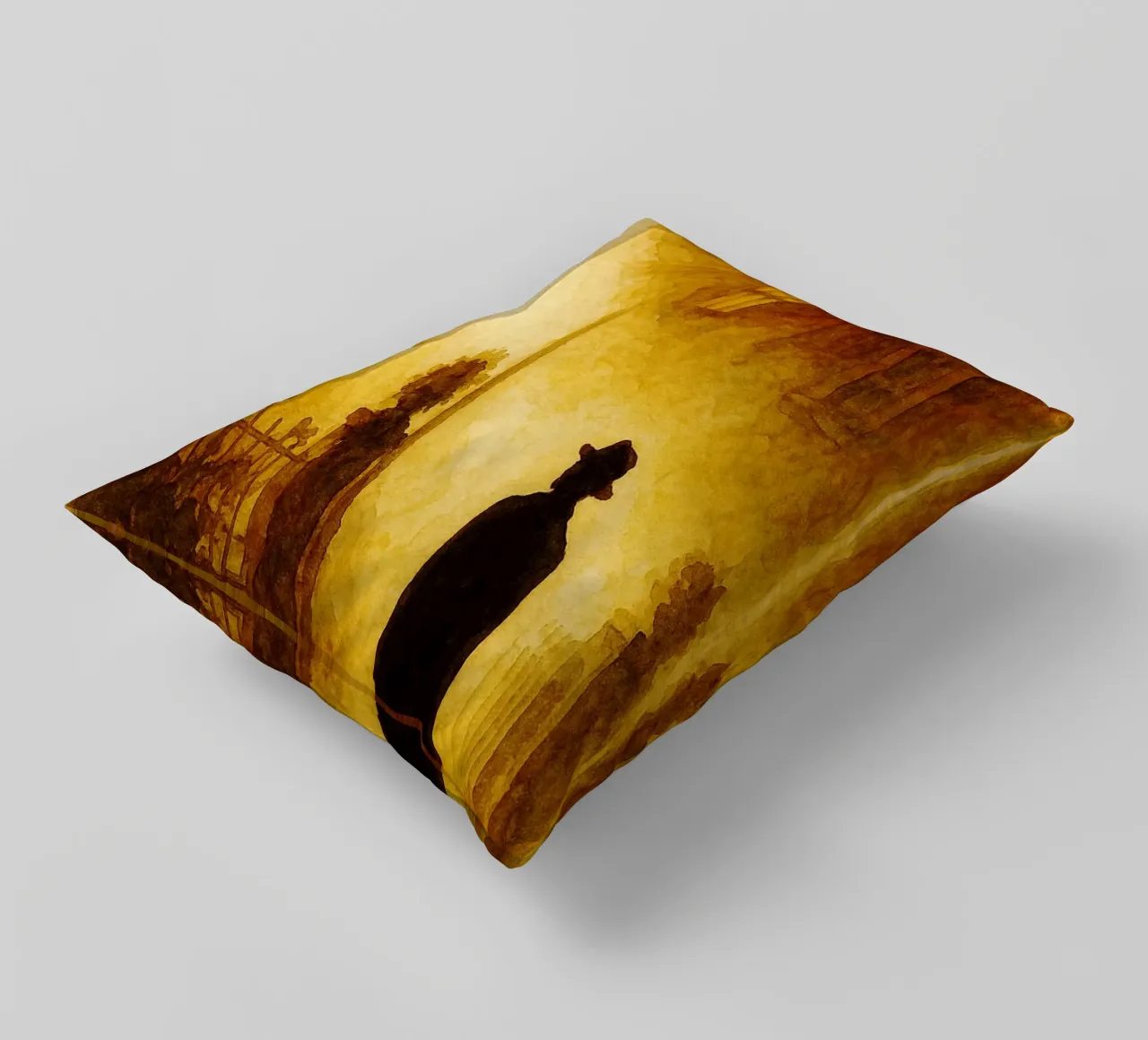 the exorcist repainting imagination decorative cushion by SIQAYA
