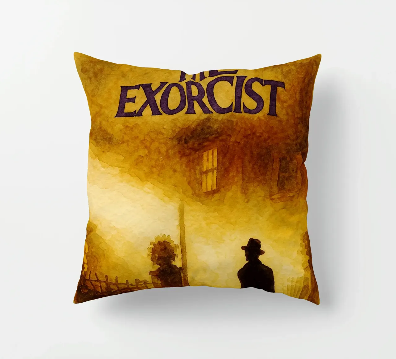 the exorcist repainting imagination decorative cushion by SIQAYA