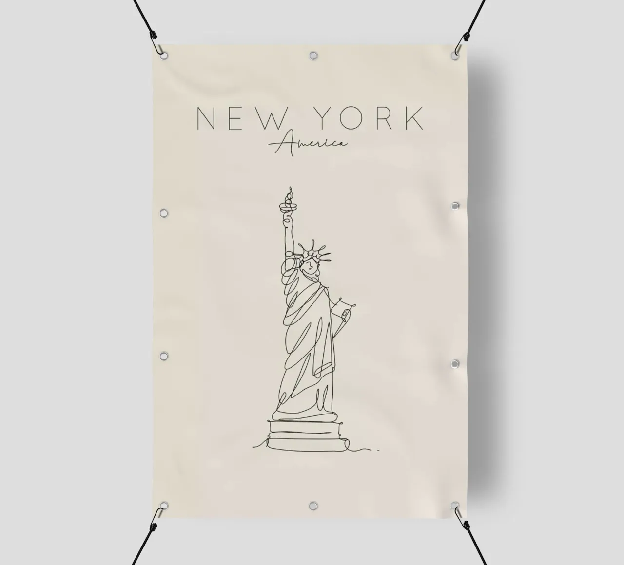 New York telo in pvc da The Cartography Collection