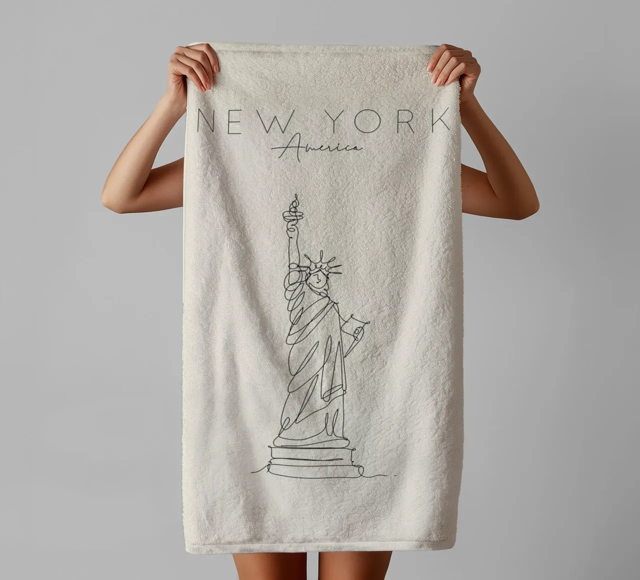 New York towel by The Cartography Collection