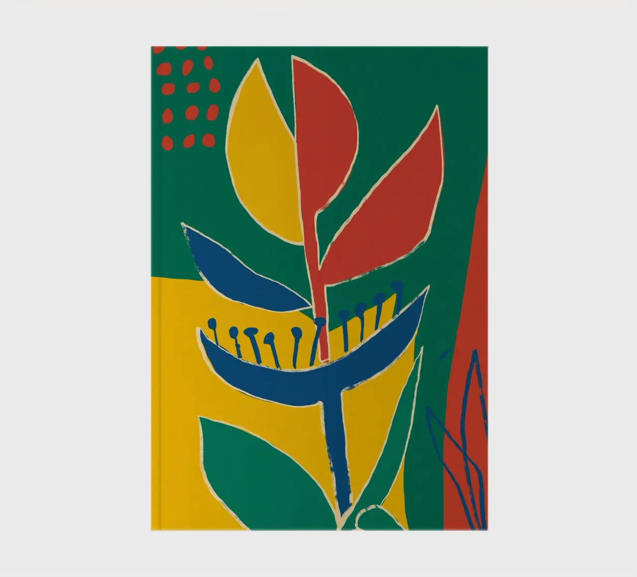 Maximalist botanical 02 notebook by Little Dean