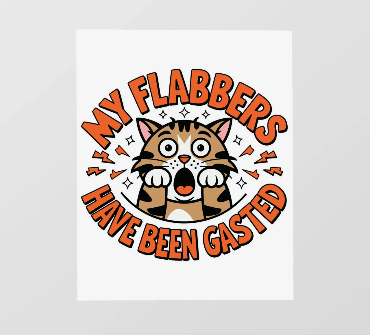 My Flabbers Have Been Gasted telo in pvc da edsonramosart