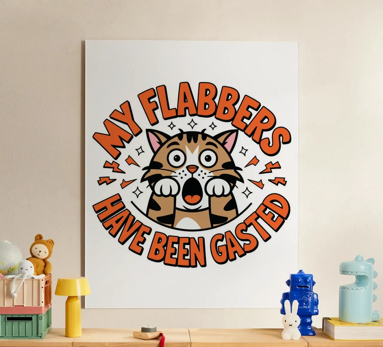 My Flabbers Have Been Gasted plexiglass da edsonramosart