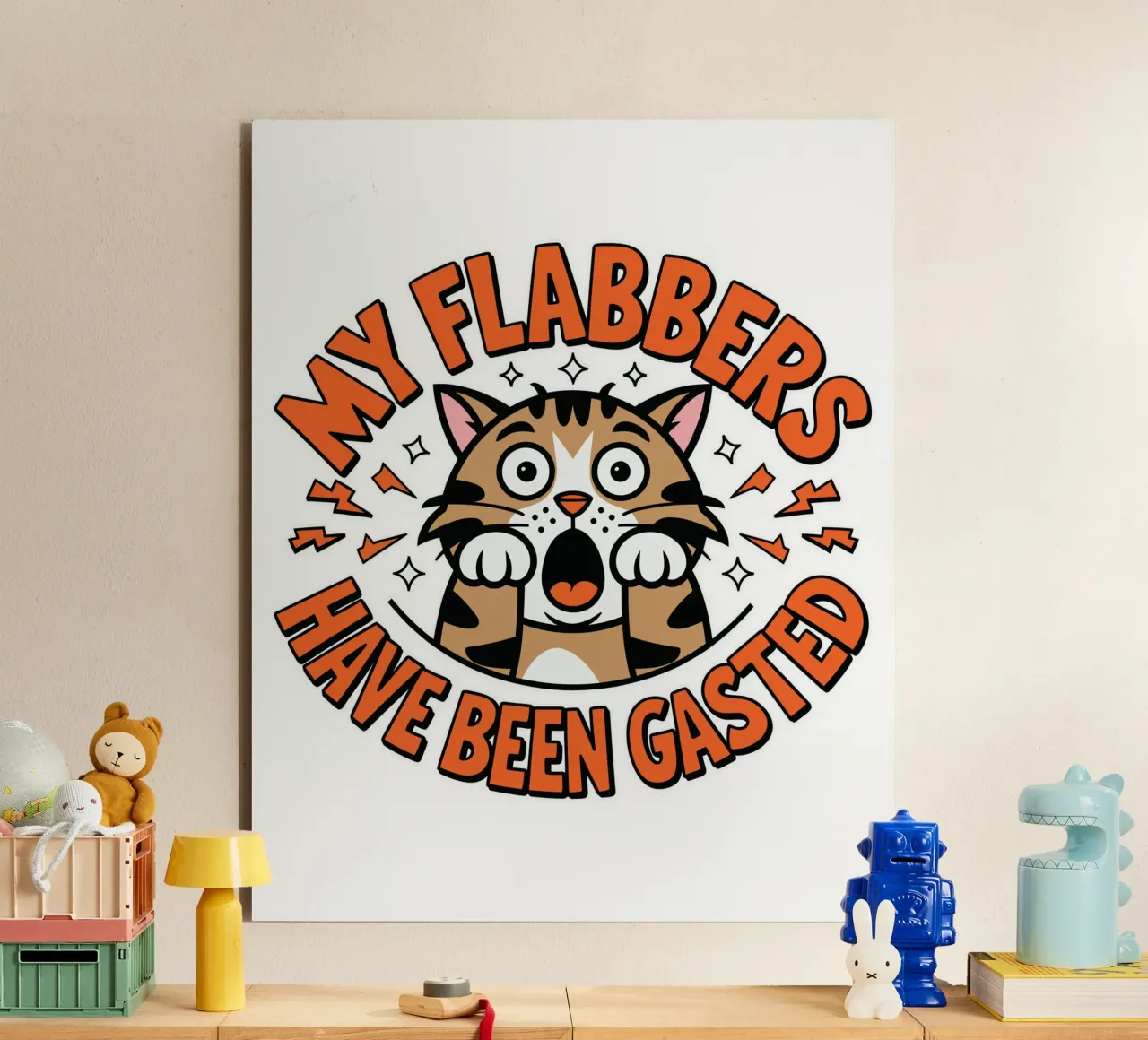 My Flabbers Have Been Gasted alluminio dibond da edsonramosart