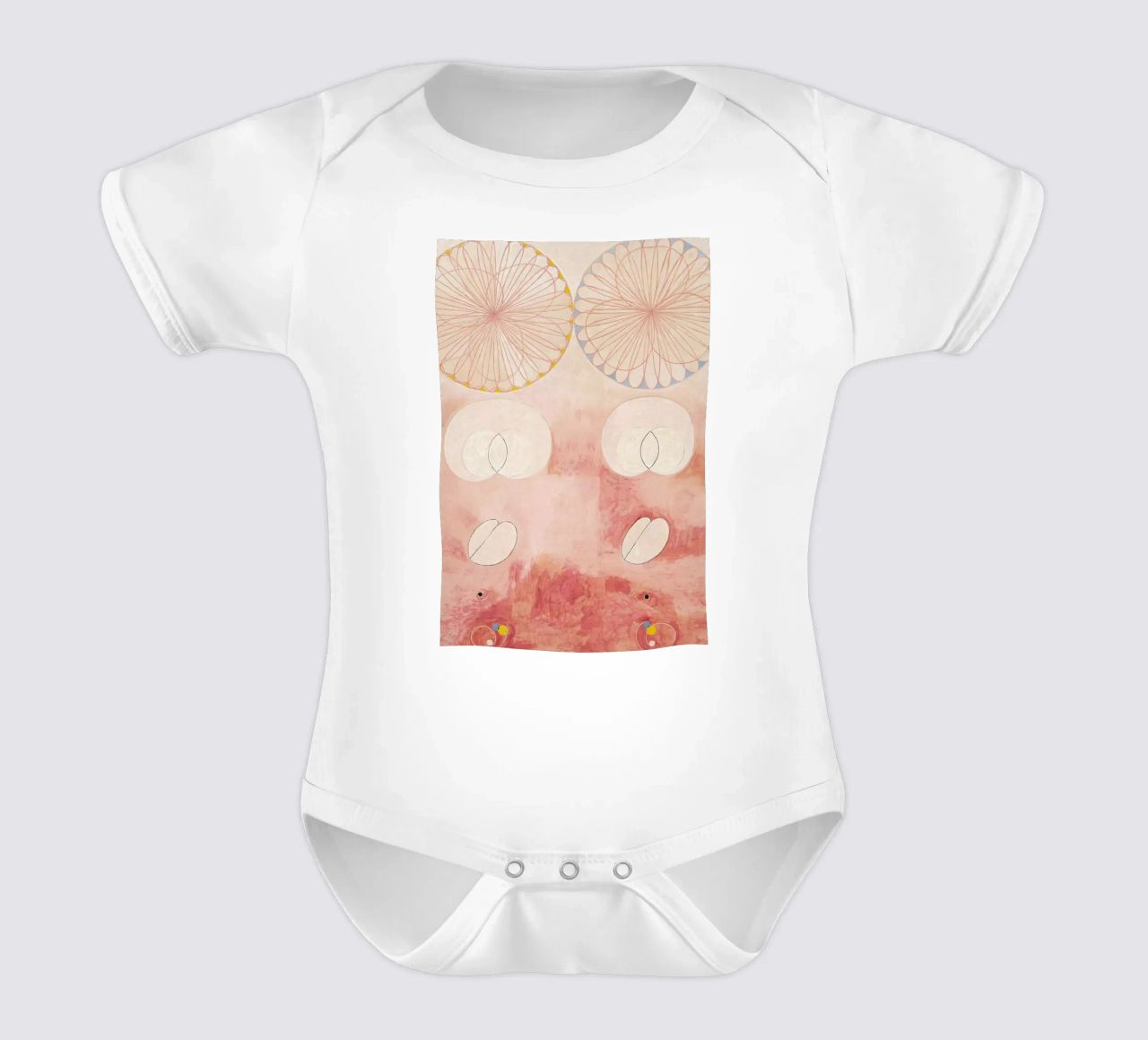 Hilma af Klint - The Ten Largest, No. 9 III body neonato maniche corte da Vintage by JUNIQE