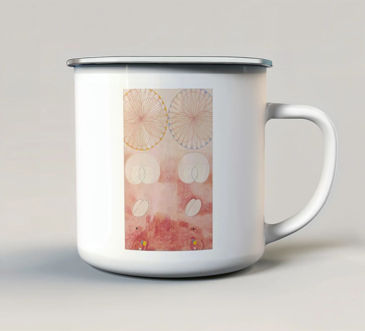 Hilma af Klint - The Ten Largest, No. 9 III tazza in smalto da Vintage by JUNIQE