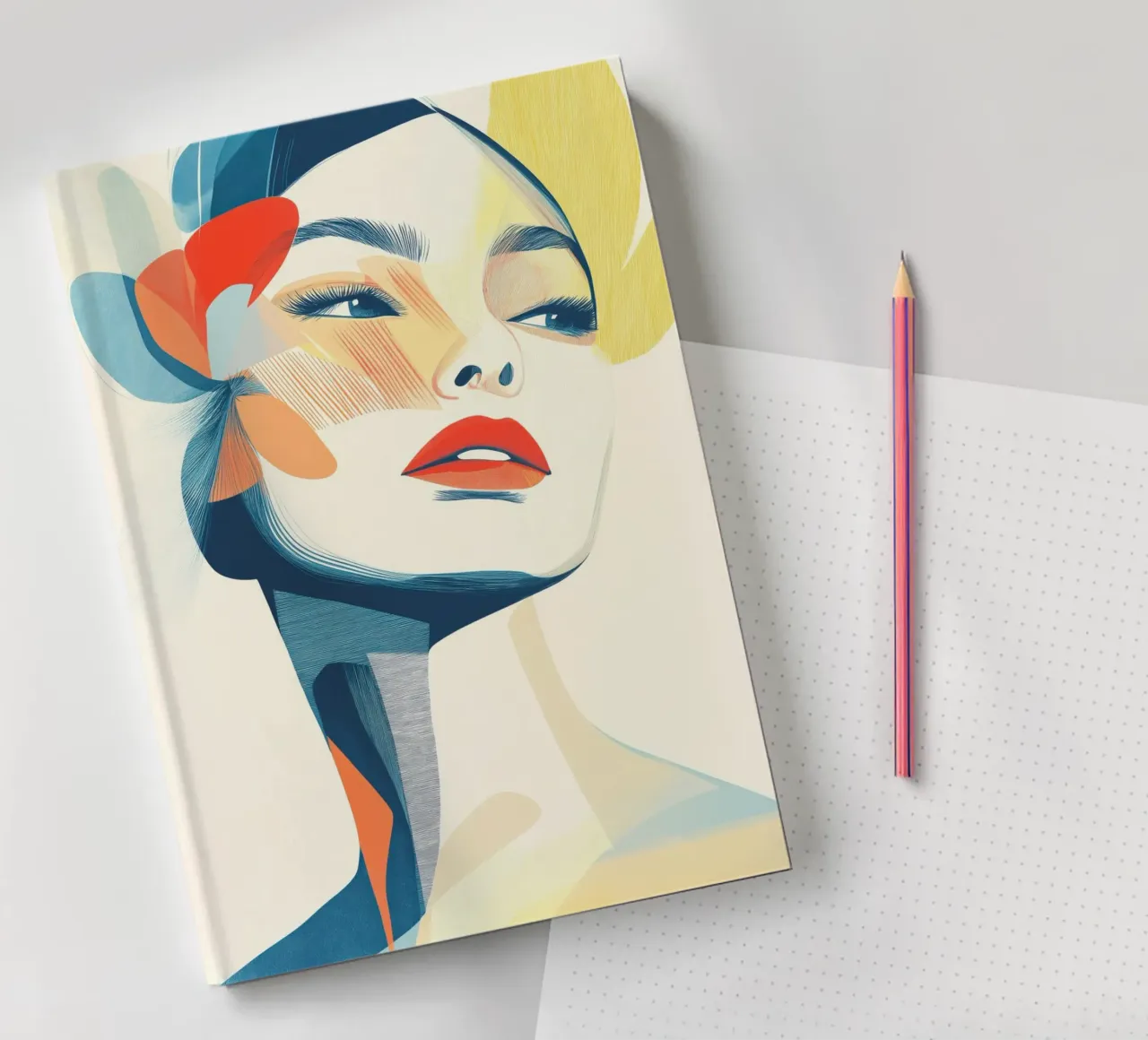 Women's portrait notebook by Imagine