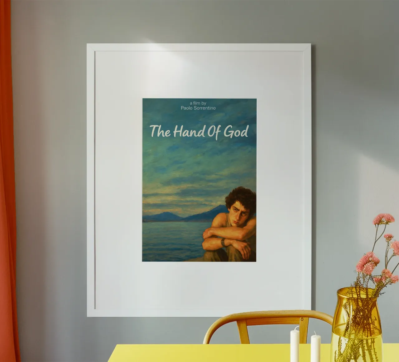 Die Hand Gottes Übermalung Phantasie Reproduktion Poster von SIQAYA