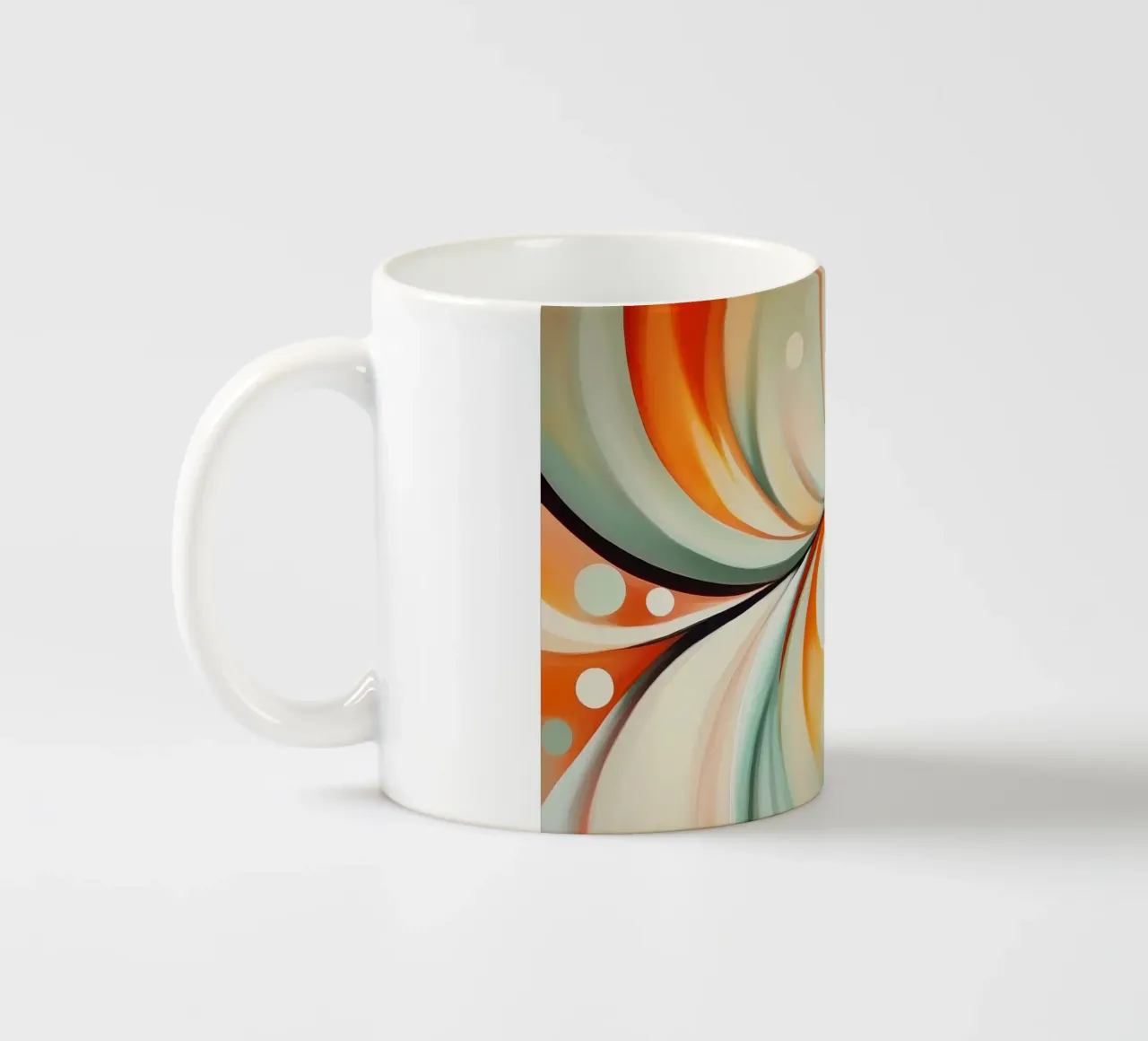 Abstracte vorm keramische mok van Imagine