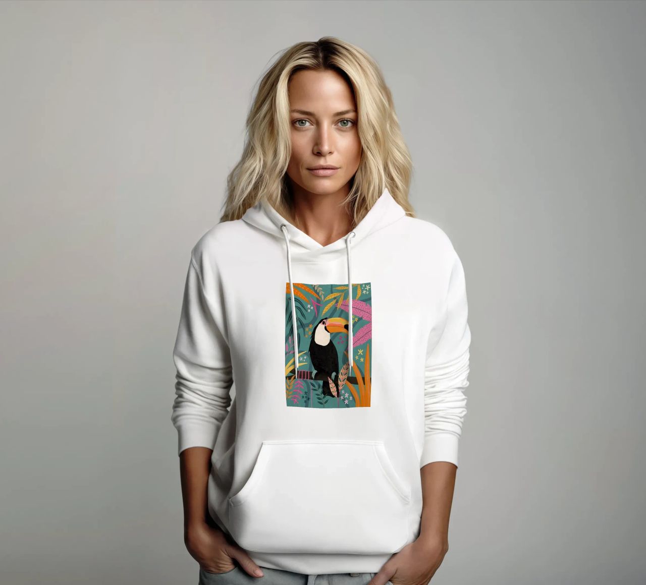 Uccello africano felpa con cappuccio da Maria studio