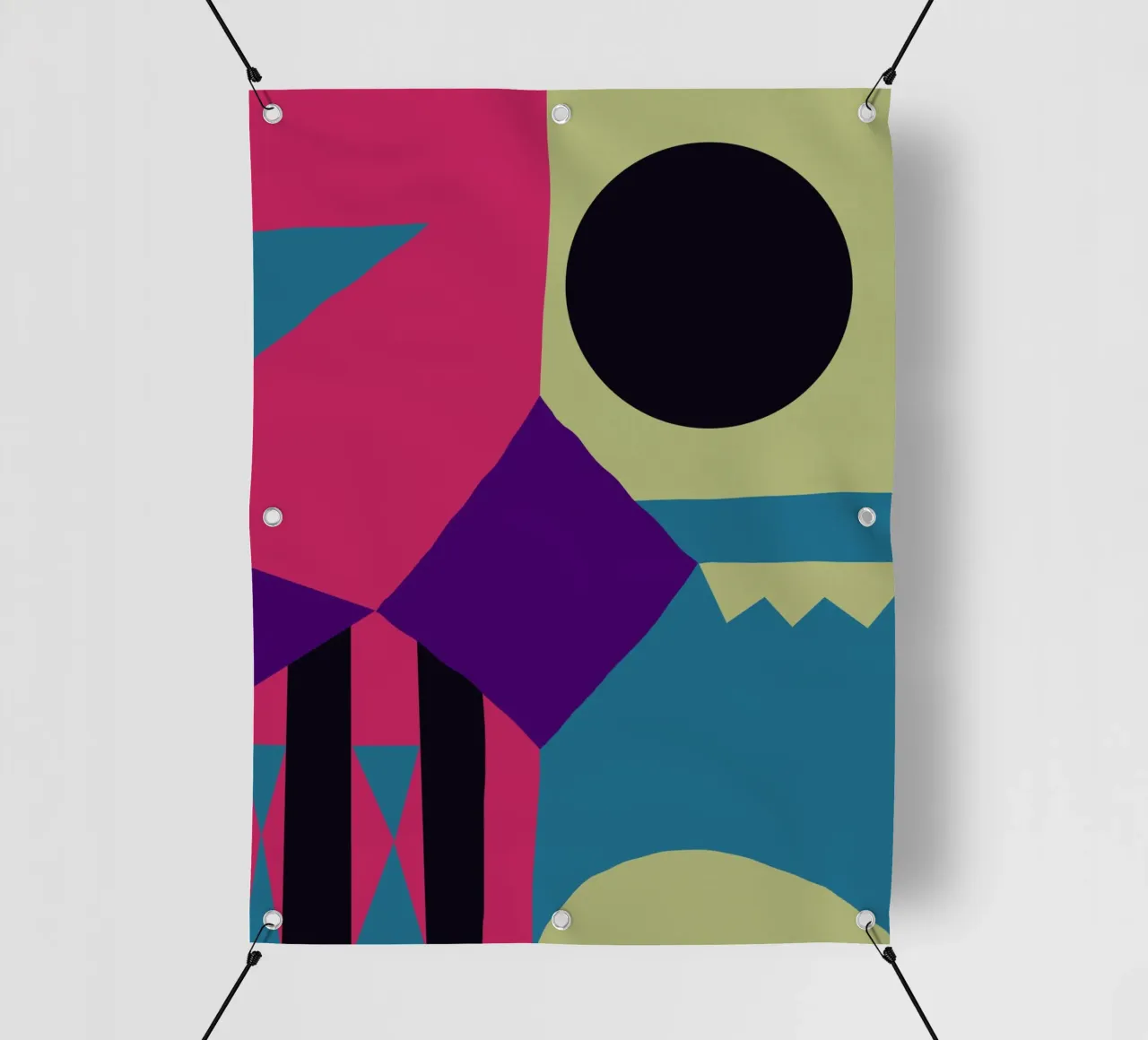 Maximalist purple mystery pvc cover by Little Dean