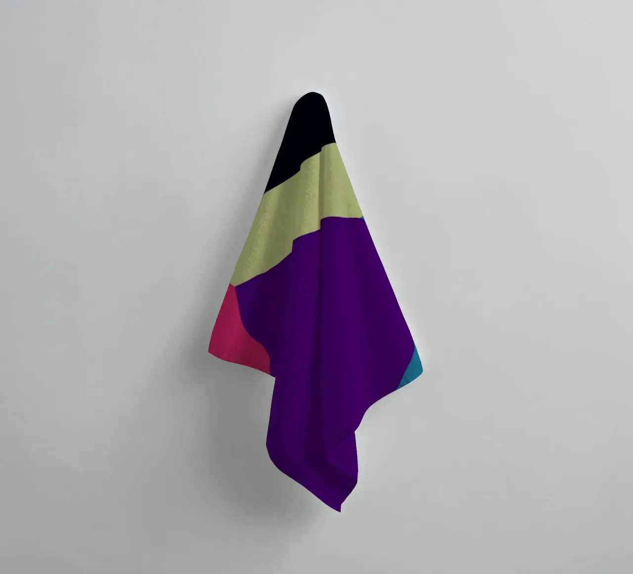Mystère violet maximaliste serviette de bain de Little Dean