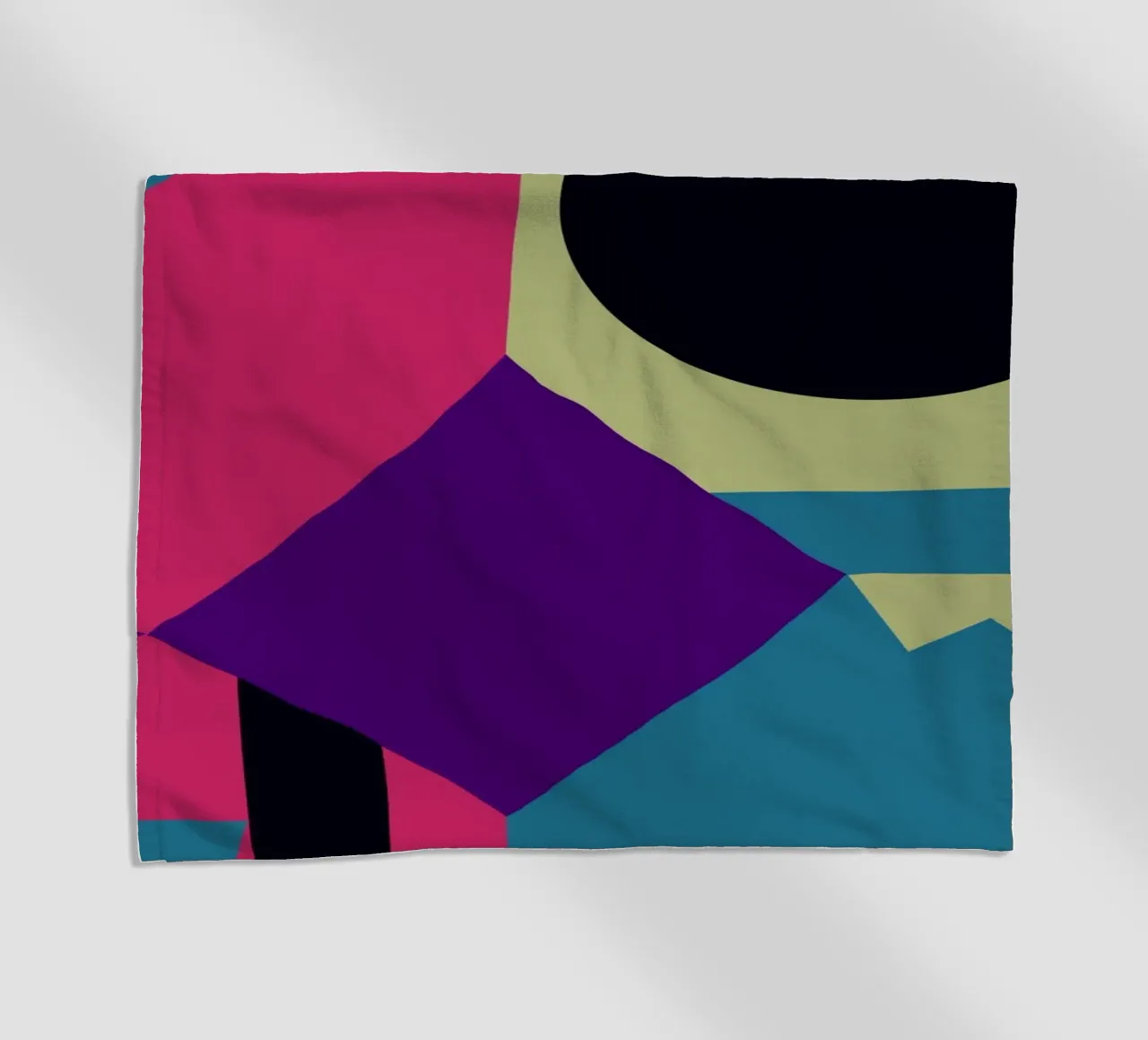 Maximalist purple mystery beach towel by Little Dean