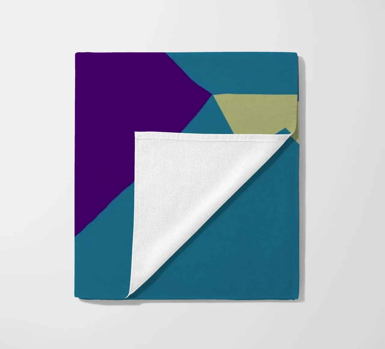 Maximalist purple mystery beach towel by Little Dean