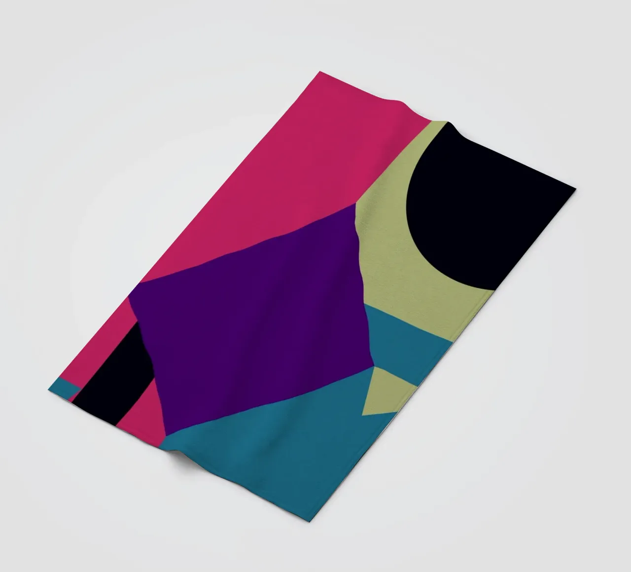 Maximalist purple mystery fleece blanket by Little Dean